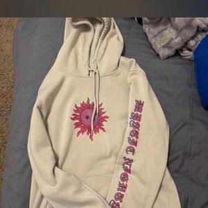 Brooklyn Cloth Black Label with Gold Text on Cream Fabric